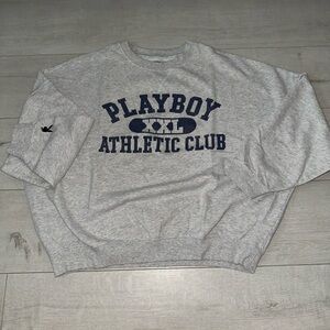PLAYBOY Gray Crewneck Sweater